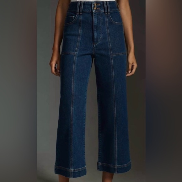 Anthropologie Pilcro The Skipper Crop Wide Leg Jeans Women’s Sz 31 NWT - Picture 2 of 9